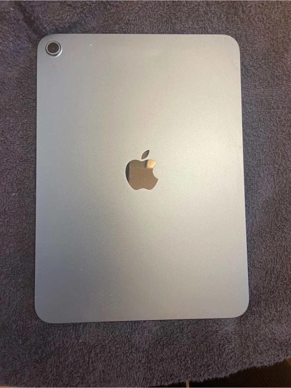 Apple Blue Tablet iPad with Black Display